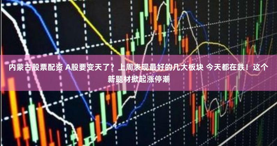 内蒙古股票配资 A股要变天了？上周表现最好的几大板块 今天都在跌！这个新题材掀起涨停潮