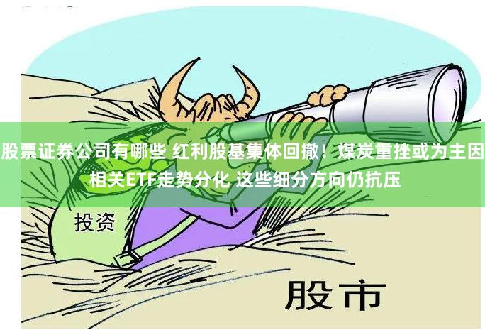 股票证券公司有哪些 红利股基集体回撤！煤炭重挫或为主因 相关ETF走势分化 这些细分方向仍抗压