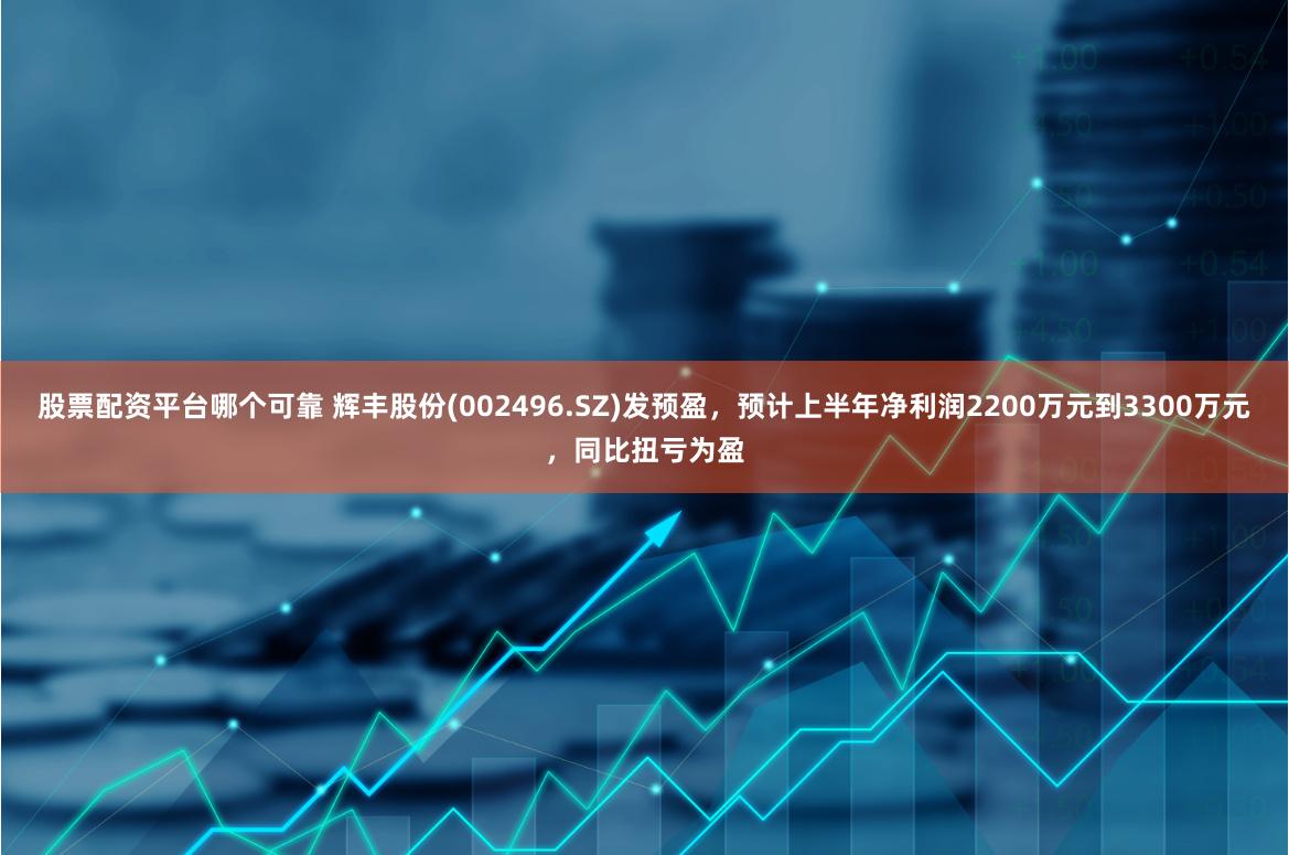 股票配资平台哪个可靠 辉丰股份(002496.SZ)发预盈，预计上半年净利润2200万元到3300万元，同比扭亏为盈